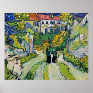 Poster Vincent van Gogh - Escadaria em Auvers