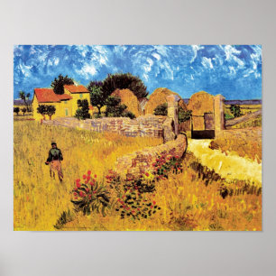 Poster Vincent Van Gogh - Farmhouse In Provence Fine Art