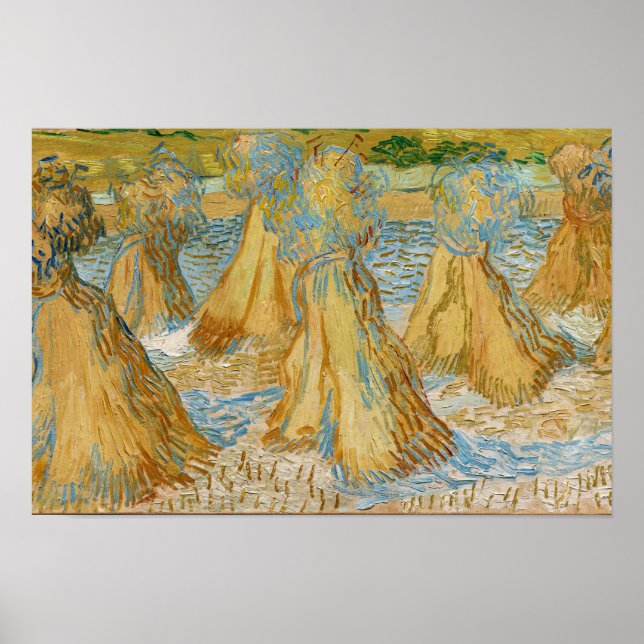 Poster Vincent van Gogh - Feixes de Trigo (Frente)