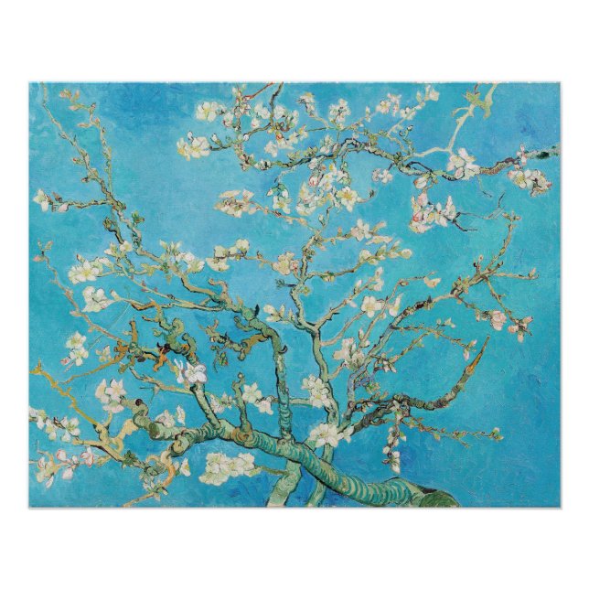 Pôster Vincent van Gogh - Flor de Amendoeira (Frente)