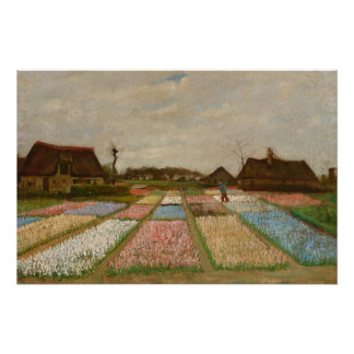 Pôster Vincent van Gogh  Flower Beds in Holland, c. 1883