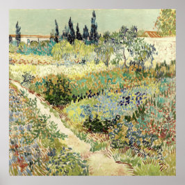 Poster Vincent Van Gogh Garden em Arles