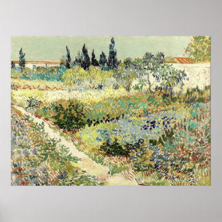 Poster Vincent Van Gogh Garden em Arles
