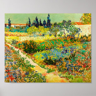Poster Vincent Van Gogh Garden em Arles