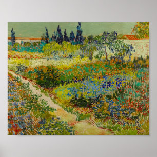Poster Vincent Van Gogh Garden em Arles