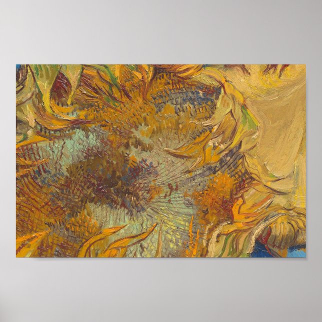 Poster Vincent van Gogh - Girassóis (Frente)