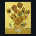 Poster Vincent van Gogh | Girassóis, 1888<br><div class="desc">Girassóis,  1888 | por Vincent van Gogh | Art Location: National Gallery,  London,  Reino Unido | Artista neerlandês | Número de recolha de imagens: BAL970</div>
