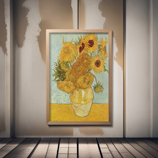Poster Vincent Van Gogh - Girassóis, 3ª versão