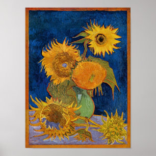 Poster Vincent Van Gogh - Girassóis, Versão do segundo