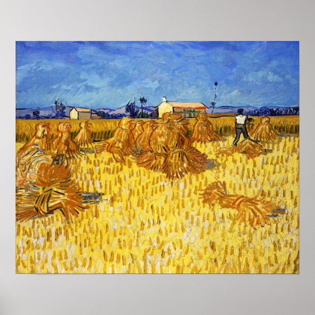 Poster Vincent van Gogh - Harvest in Provence (Frente)
