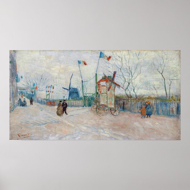 Poster Vincent van Gogh - Impasse des Deux Freres (Frente)