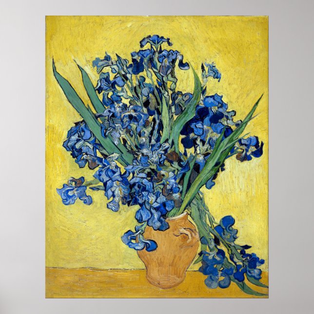 Poster Vincent van Gogh Irises (Frente)