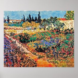 Pôster Vincent Van Gogh - Jardim Florido Com Caminho