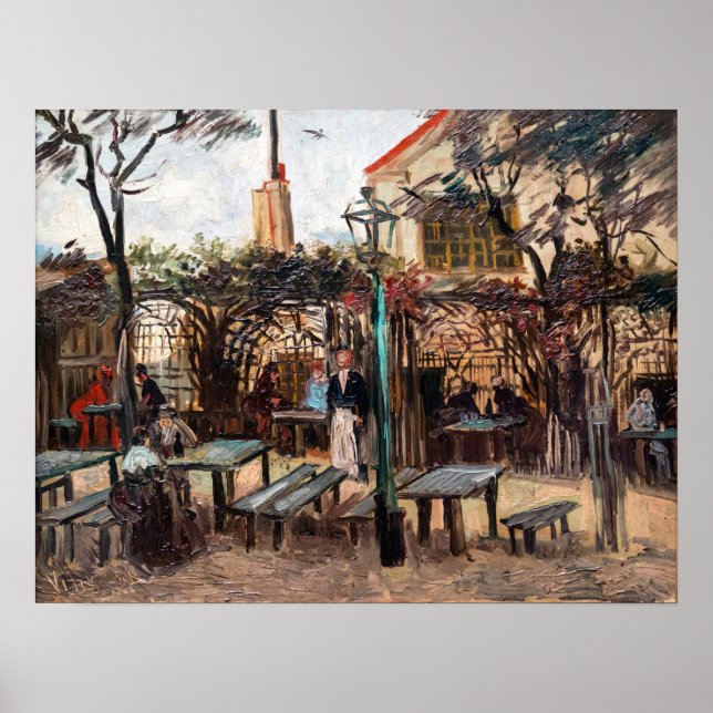 Poster Vincent Van Gogh - La Guinguette em Montmartre (Frente)