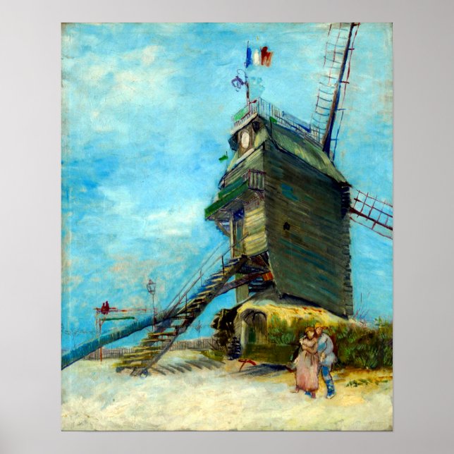 Poster Vincent van Gogh Le Moulin de la Galette (Frente)