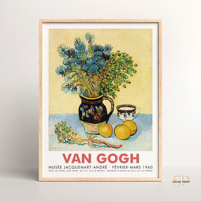 Poster Vincent van Gogh Majolica com flores selvagens (Criador carregado)