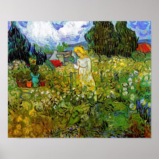 Poster Vincent Van Gogh - Marguerite Gachet No Jardim (Frente)