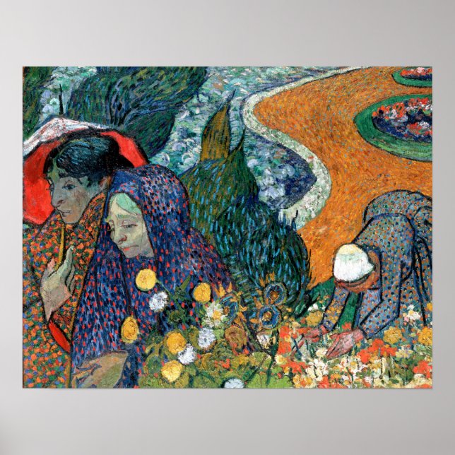 Poster Vincent van Gogh Memória do Jardim de Etten (Frente)