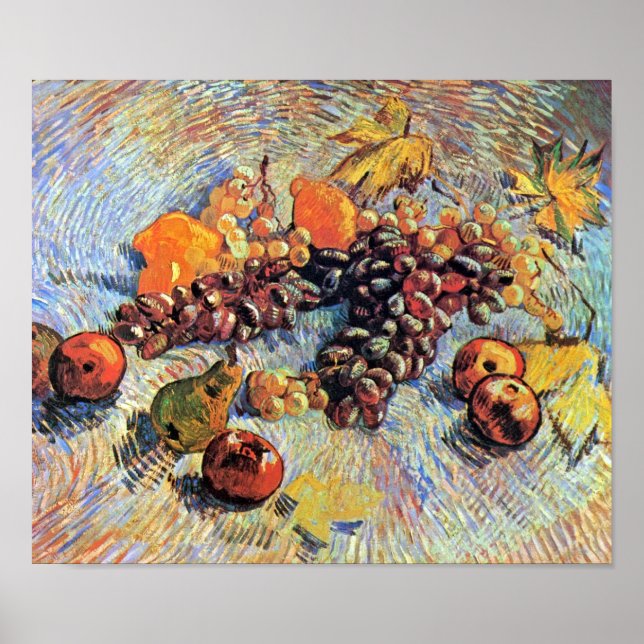 Poster Vincent Van Gogh - Natureza-Morta com Maçãs Arte F (Frente)
