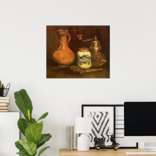 Poster Vincent van Gogh - Natureza Morta com Moinho de Ca