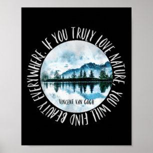 Poster Vincent Van Gogh Natureza Motivacional Inspiradora