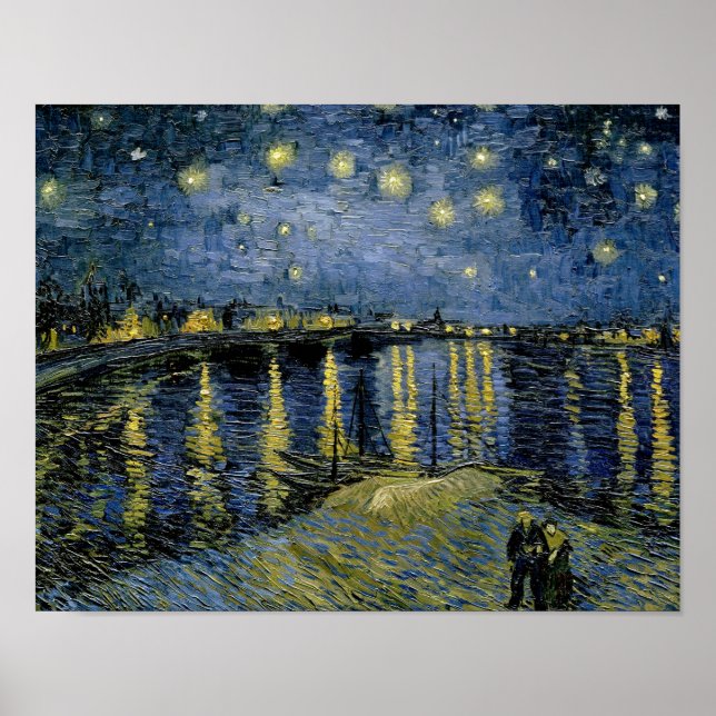 Pôster Vincent van Gogh - Noite Estrelada (Frente)