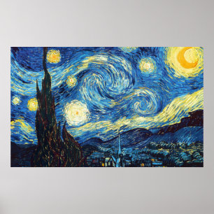 Poster Vincent Van Gogh - Noite Estrelada