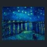 Poster Vincent Van Gogh - Noite Estrelada sobre o Ródano<br><div class="desc">Vincent Van Gogh - Noite Estrelada sobre o Ródano</div>