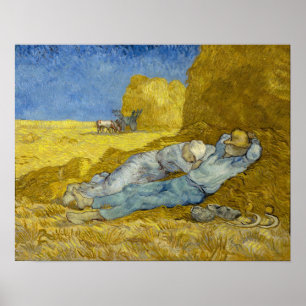 Poster Vincent Van Gogh - Noon, Descanse do trabalho / Si