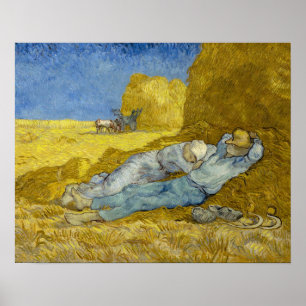 Poster Vincent Van Gogh - Noon, Descanse do trabalho / Si