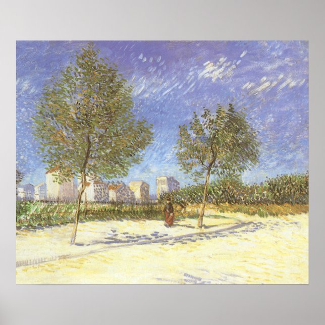 Pôster Vincent van Gogh - Nos Arredores de Paris (Frente)