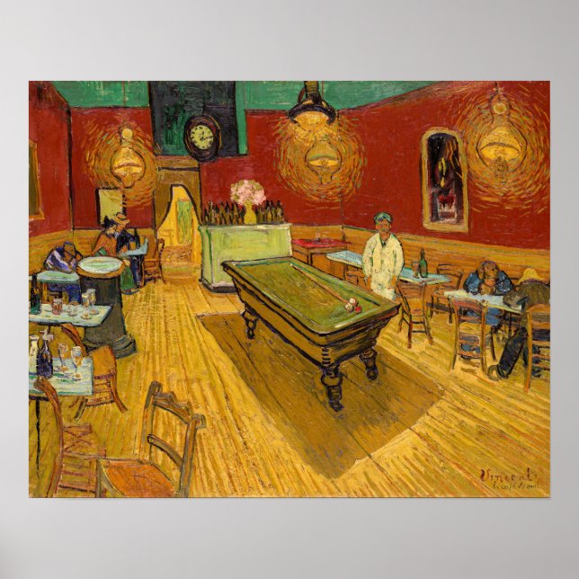 Poster Vincent van Gogh - O Café Noturno (Frente)