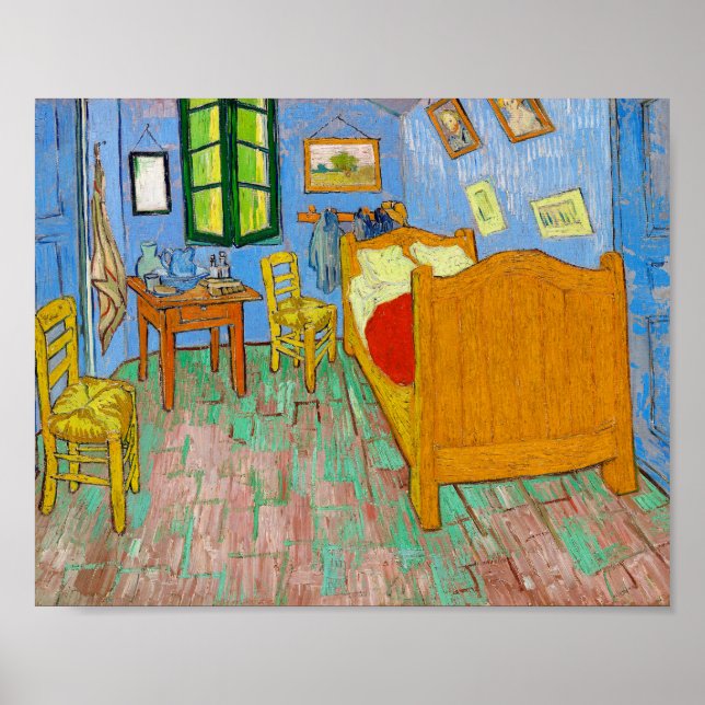 Poster Vincent Van Gogh O Quarto de Arles (Frente)