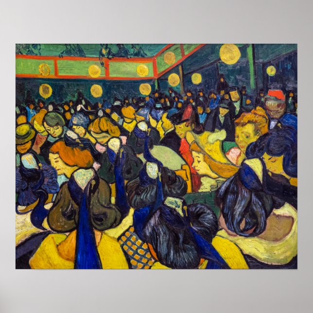 Poster Vincent van Gogh - O salão de baile em Arles (Frente)