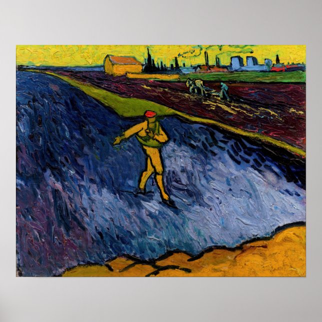 Poster Vincent van Gogh - O Semeador: Arredores de Arles (Frente)