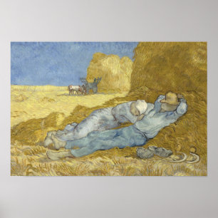 Pôster Vincent van Gogh - o Siesta (após o painço)