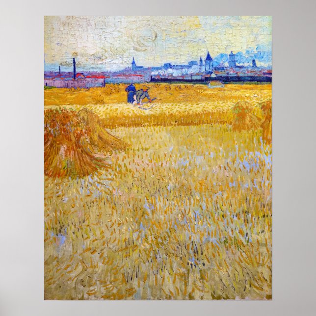 Poster Vincent van Gogh - Os Ceifeiros (Frente)