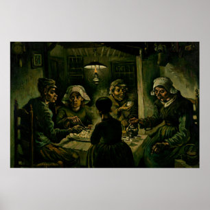 Poster Vincent van Gogh - Os Comedores De Batata