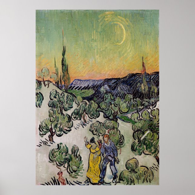 Poster Vincent van Gogh - Paisagem (Frente)