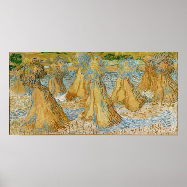 Poster Vincent van Gogh - Pastas de trigo (Frente)