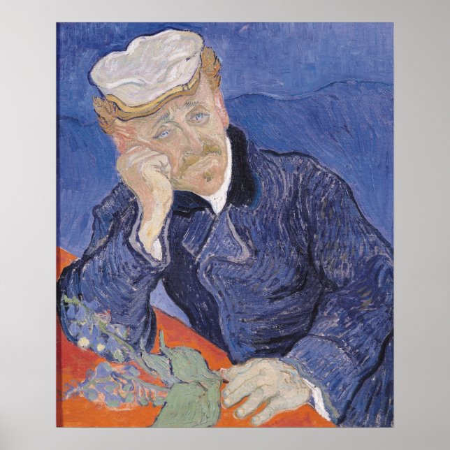 Pôster Vincent van Gogh | Paul Gachet, 1890 (Frente)