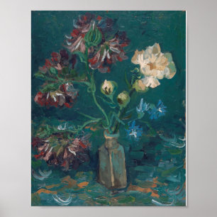 Poster Vincent Van Gogh - Pequeno Frasco com Peonias