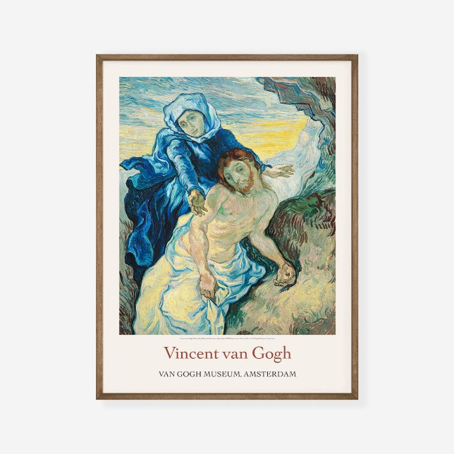 Poster Vincent Van Gogh Pietà Pieta 1889 Exposição de Art (Criador carregado)