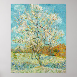 Poster Vincent van Gogh - Pink Peach Tree in Blossom