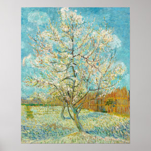 Poster Vincent van Gogh - Pink Peach Tree in Blossom