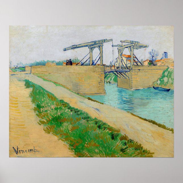 Poster Vincent van Gogh - Ponte Langlois em Arles #2 (Frente)