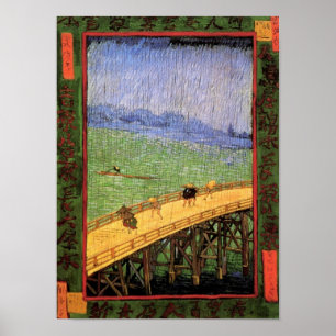 Poster Vincent van Gogh - ponte na arte do japonês da