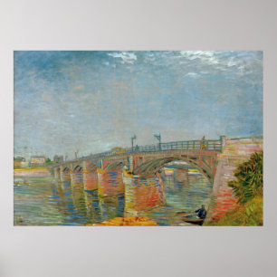 Poster Vincent van Gogh - Ponte Sena em Asnieres