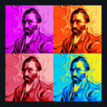 Poster Vincent Van Gogh Pop Art<br><div class="desc">Um pop divertido Vincent Van Gogh design.</div>