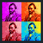 Poster Vincent Van Gogh Pop Art<br><div class="desc">Um pop divertido Vincent Van Gogh design.</div>
